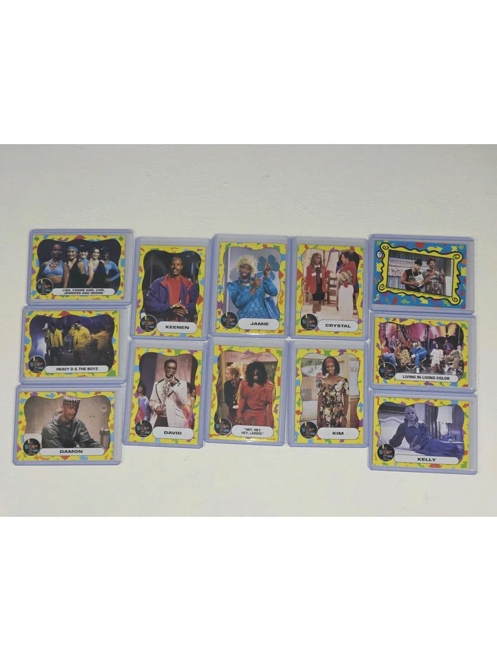 Lot Of 12 Vintage In Living Color TV Series Trading Cards BIG CARDS JLO